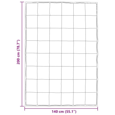 vidaXL Χειμερινό Παπλωματοθήκη 140 x 200 cm 450 gsm Χρυσό