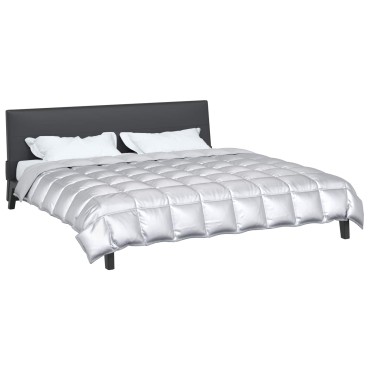 vidaXL Χειμερινό Παπλωματοθήκη 200 x 240 cm 450 gsm Ασημί