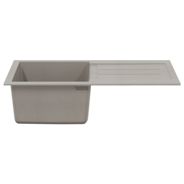 vidaXL Σιντρινο Γκρι 780 x 500 mm 80% Χαλαζίας και 20% Ρητίνη