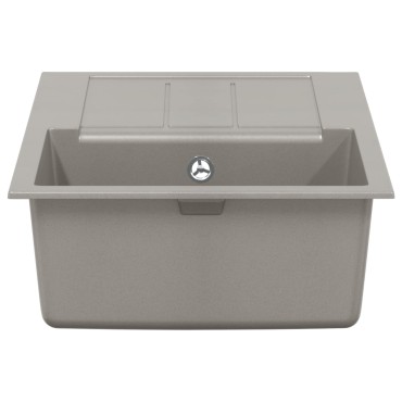 vidaXL Σιντρινο Γκρι 780 x 500 mm 80% Χαλαζίας και 20% Ρητίνη