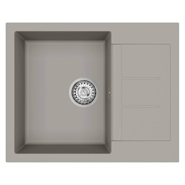 vidaXL Σιντρινο Γκρι 620 x 500 mm 80% Χαλαζίας και 20% Ρητίνη