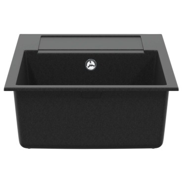 vidaXL Σιντρινο Μαύρο 780 x 500 mm 80% Χαλαζίας και 20% Ρητίνη