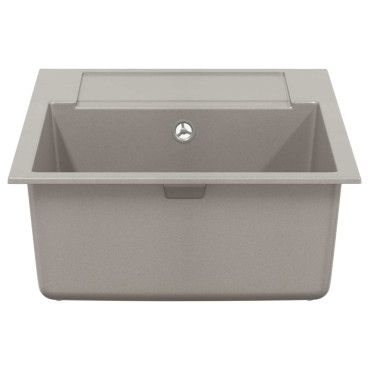 vidaXL Σιντρινο Γκρι 780 x 500 mm 80% Χαλαζίας και 20% Ρητίνη