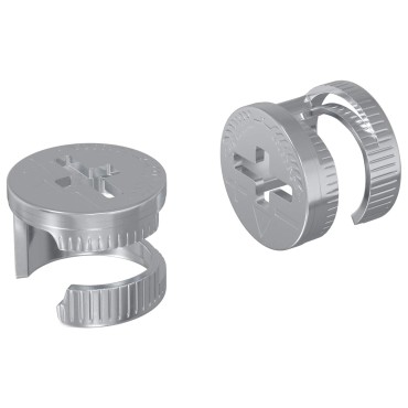 vidaXL Καμπανούχες βίδες 2 τμχ. Ασημί 12 x 10 mm Μέταλλο