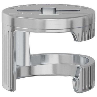 vidaXL Καμπανούχες βίδες 2 τμχ. Ασημί 12 x 10 mm Μέταλλο