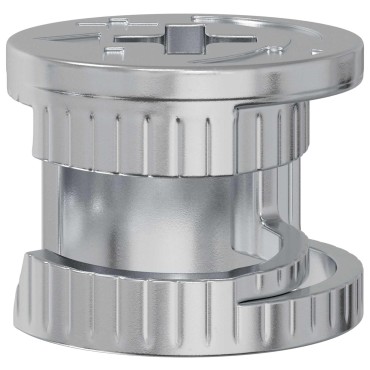 vidaXL Καμπανούχες βίδες 12 τμχ. Ασημί 15 x 11,5 mm Μέταλλο