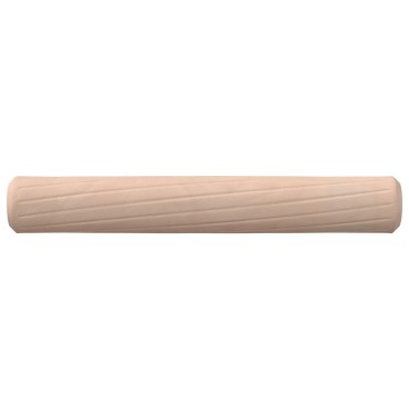 vidaXL Ξύλινοι Δακτύλιοι 12 τμχ. Καφέ Ø6 x 40 mm Μασίφ ξύλο