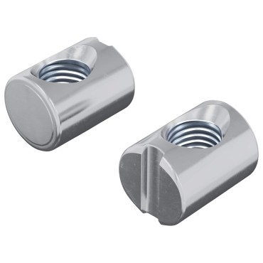 vidaXL Βίδες κουμπώματος 2 τμχ. Ασημί M6 x 13 mm Μέταλλο