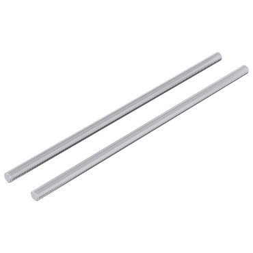 vidaXL Ράβδος Με Σπείρωμα 2 τμχ. Ασημί 6 x 170 mm Ατσάλι