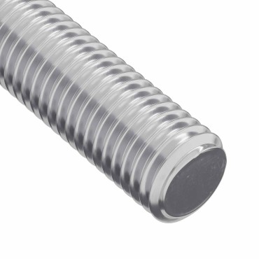 vidaXL Ράβδος Με Σπείρωμα 12 τεμ. Ασημί 6 x 170 mm Ατσάλι