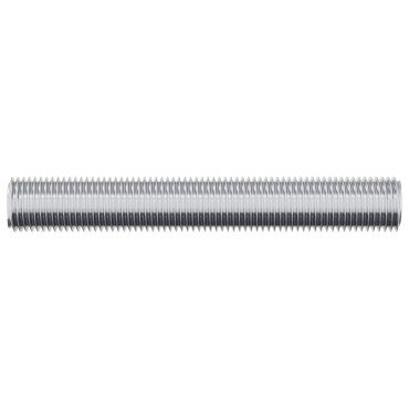 vidaXL Ράβδος Με Σπείρωμα 2 τεμ. Ασημί 8 x 55 mm Ατσάλι
