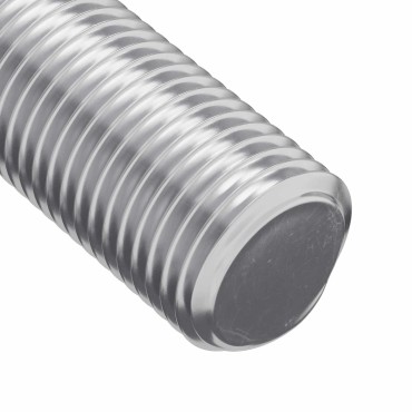 vidaXL Ράβδος Με Σπείρωμα 2 τεμ. Ασημί 8 x 55 mm Ατσάλι