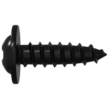 vidaXL Βίδα Αυτο-τρυπητή 12 τμχ. Μαύρο 3,5 x 12 mm Σίδερο