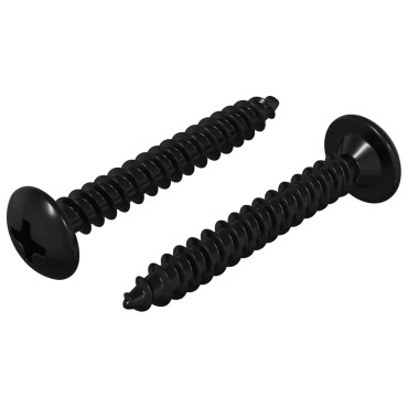 vidaXL Καρφί Χτυπήματος 2 τμχ. Μαύρο M4 x 28 mm Ατσάλι