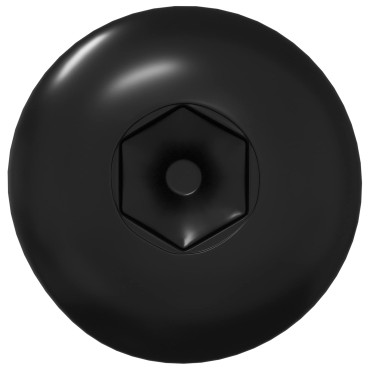 vidaXL Πριτσίνια Σωλήνα 2 τμχ. Μαύρο M4 x 14,5 mm Μέταλλο