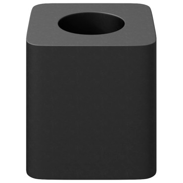 vidaXL Κρατητής Συρταριού 12 τμχ. Μαύρο 15 x 15 x 15mm PP Κοπλυμερές