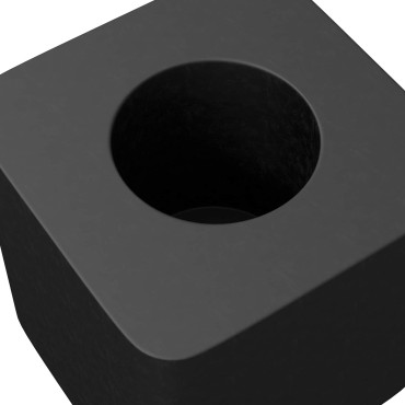 vidaXL Κρατητής Συρταριού 12 τμχ. Μαύρο 15 x 15 x 15mm PP Κοπλυμερές