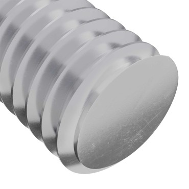 vidaXL Βίδα 2 τμχ. Ασημί 8 x 25 mm Ατσάλι