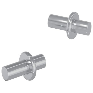 vidaXL Στήριγμα Ραφιού 2 τμχ. Ασημί 8,6 x 8,6 x 14,6 mm Ατσάλι