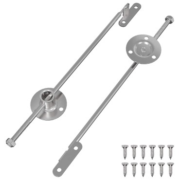 vidaXL Μεντεσές με ράβδο έλξης 2 pcs Ασημί 190 mm Σίδερο
