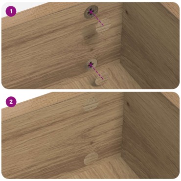 vidaXL Αυτοκόλλητη Κάλυψη Βιδών 2 τμχ. Artisan Oak Ø 20 x 0,5 mm