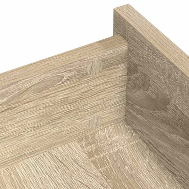 vidaXL Αυτοκόλλητη Κάλυψη Βιδών 2 τμχ. Δρύς Sonoma Ø 20 x 0,5 mm