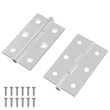 vidaXL Άξονας Μονόχρωμο 2 τμχ. Ασημί 58 x 35 x 1 mm Ατσάλι
