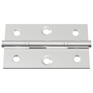 vidaXL Άξονας Μονόχρωμο 2 τμχ. Ασημί 58 x 35 x 1 mm Ατσάλι