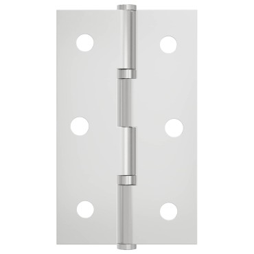 vidaXL Άξονας Μονόχρωμο 12 τμχ. Ασημί 58 x 35 x 1 mm Ατσάλι