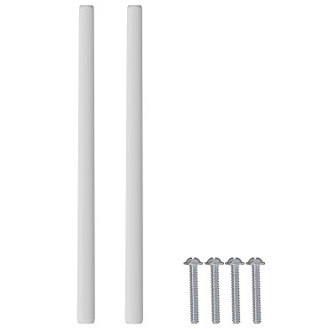 vidaXL Λαβή Μονόχρωμο 2 τμχ. Ασημί 105.7 x 7.4 x 15.5 mm Αλουμίνιο