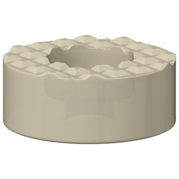 vidaXL Προστάτες ποδιού καρέκλας 2 pcs Διαφανές Ø 15 x 16 mm PVC