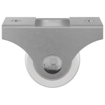 vidaXL Τροχίσκος 2 pcs Λευκό 42 x 11,5 x 29 mm Σίδερο