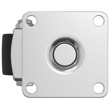 vidaXL Τροχίσκος 12 pcs Ασημί 44,1 x 44,1 x 1,95 χιλ Νάιλον