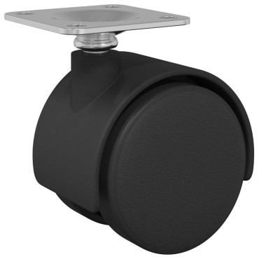 vidaXL Στρόφιγγα 2 pcs Μαύρο 39,5 x 39,5 x 37,8 χιλ Σίδηρος και PP