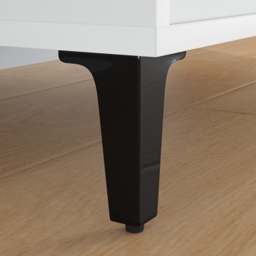 vidaXL Πόδια Επίπλων 2 τμχ. Μαύρο 54,1 x 54,1 x 100 mm Σίδερο
