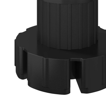 vidaXL Πόδια Επίπλων Ρυθμιζόμενο 2 τμχ. Μαύρο 46 x 46 x 128 mm PP