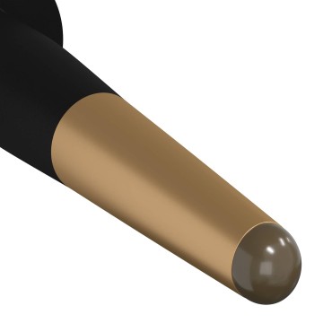 vidaXL Πόδια Επίπλων 12 pcs Μαύρο και Χρυσό Ø 40 x 98 mm Σίδερο