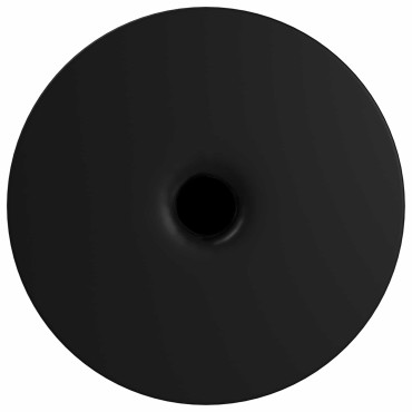 vidaXL Πόδια Επίπλων 2 τμχ. Μαύρο Ø 40 x 98 mm Σίδερο