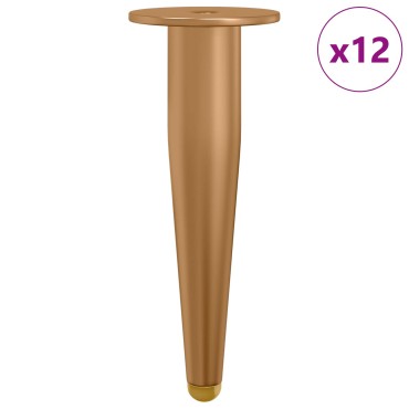 vidaXL Στηρίγματα 12 τμχ. Χρυσό 98 x 40 mm Σίδερο