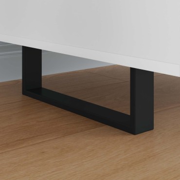 vidaXL Πόδια Επίπλων 12 τμχ. Μαύρο 311 x 40,5 x 100 χιλ Σίδερο