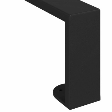 vidaXL Πόδια Επίπλων 12 τμχ. Μαύρο 436 x 40,5 x 100 χιλ Σίδερο