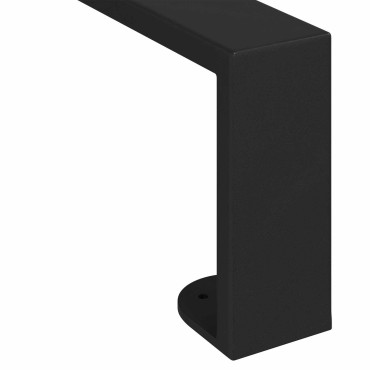 vidaXL Πόδια Επίπλων 12 τμχ. Μαύρο 481 x 40,5 x 100 χιλ Σίδερο