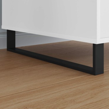 vidaXL Πόδια Επίπλων 12 τμχ. Μαύρο 546 x 40,5 x 100 χιλ Σίδερο