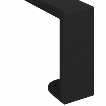 vidaXL Πόδια Επίπλων 12 τμχ. Μαύρο 596 x 40,5 x 100 χιλ Σίδερο
