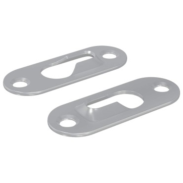 vidaXL ΚΡΕΜΑΣΤΡΑ ΜΕ ΚΛΕΙΔΩΜΑ 2 τμχ. Ασημί 45 x 16 x 3.5 mm Σίδερο