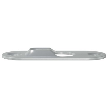 vidaXL ΚΡΕΜΑΣΤΡΑ ΜΕ ΚΛΕΙΔΩΜΑ 2 τμχ. Ασημί 45 x 16 x 3.5 mm Σίδερο
