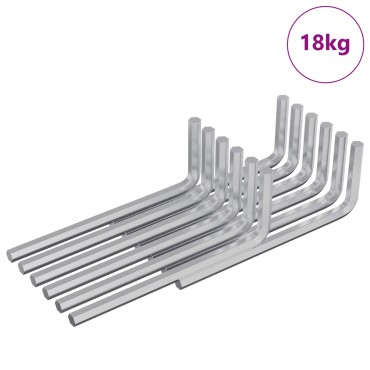 vidaXL Εξαγωνικό Κλειδί 4675 τμχ. Ασημί 20 x 52 χιλ. Ατσάλι