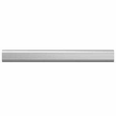 vidaXL Ράβδος Ντουλάπας 2 τμχ. Ασημί 264 x 15 x 29 mm