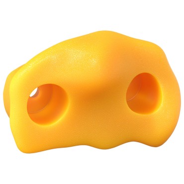 vidaXL Βάσεις αναρρίχησης 2 τμχ. Κίτρινο 100 x 67 x 43 mm PP