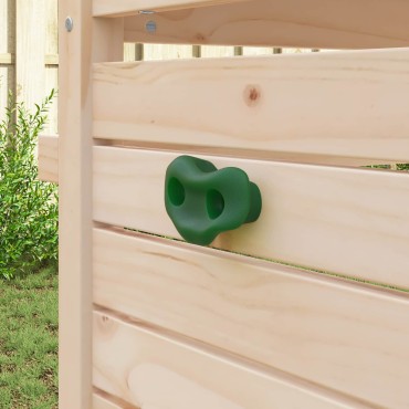 vidaXL Βάσεις αναρρίχησης 2 τμχ. Πράσινο 100 x 67 x 43 mm PP